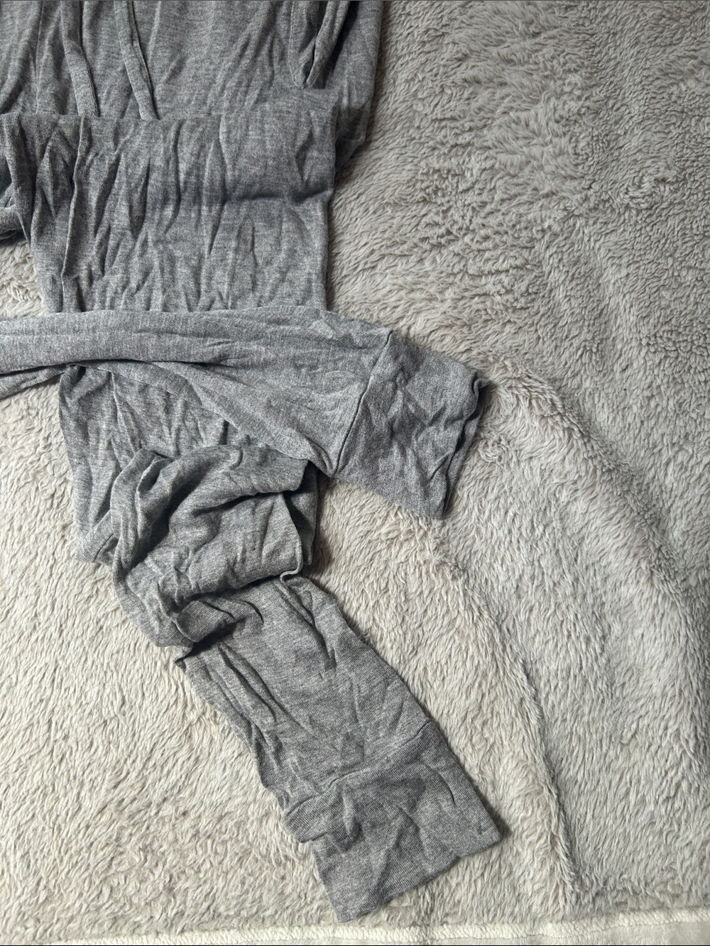C&C California Gray Ribbed Racerback jumpsuit - Picture 2 of 4